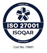 ISO blue and white logo.