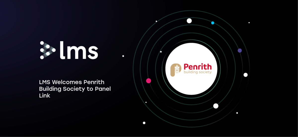 Dark graphic with tiny colourful dots and includes the LMS logo and Penrith Building Society logo that contains red-and-white text.