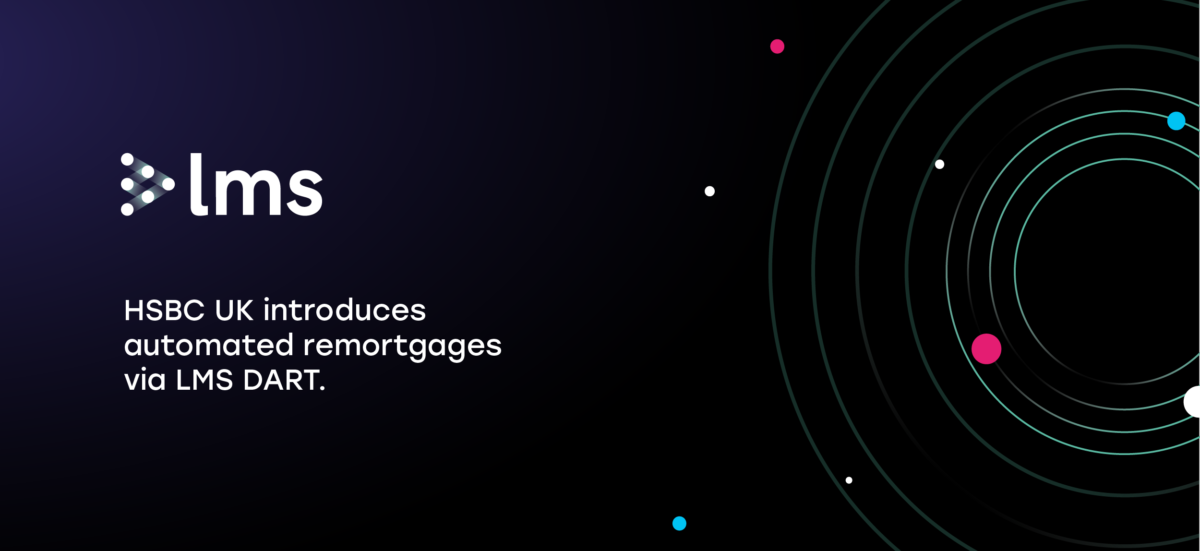 Dark background with LMS logo and colourful dots displayed like a solar system.